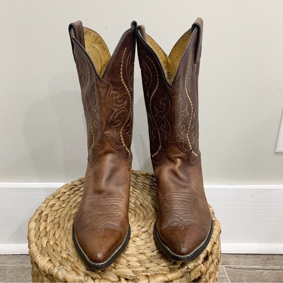 Justin Boots Shoes Vintage Justin Womens Cowboy Western Boots